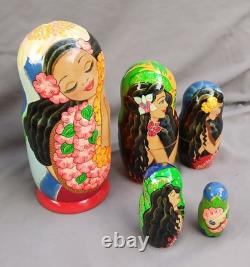 Vintage Handpainted Nesting Doll (5)