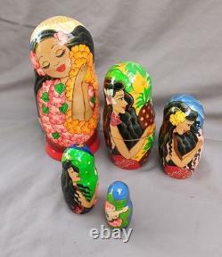 Vintage Handpainted Nesting Doll (5)