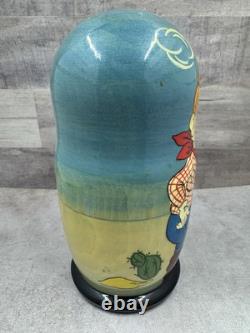 Vintage Howdy Doody Russian Nesting Dolls Set Of 5 Dolls -Rare HTF Ex Cond