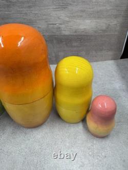 Vintage Howdy Doody Russian Nesting Dolls Set Of 5 Dolls -Rare HTF Ex Cond