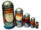 Vintage Made In Ussr Unusual Russian Nesting Doll Warriors Signed By Artist #162