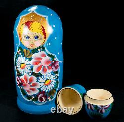 Vintage Matryoshka Original Hand Painted Russian Nesting Dolls Large 7pcs