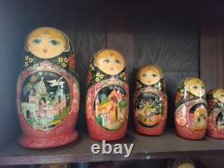 Vintage Matryoshki nesting dolls 10 pieces dated 1993