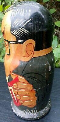 Vintage Nesting Dolls Russia USSR Gang of Eight Coup Matryoshka KGB