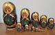 Vintage Ornate Matryoshka 12 Piece Russian Nesting Doll Set Signed Edition
