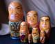 Vintage Russian Leader Matryoshka Nesting Doll Set 7 Pc. Soviet, Ussr, Stalin