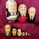 Vintage Russian Leaders Matryoshka Nesting Dolls 10