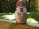 Vintage Russian Matryoshka Nesting Dolls-7 Dolls, From 4 1/4 Down To 3/8