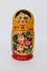 Vintage Russian Matryoshka Nesting Dolls Set Of 5 Hand Painted Wooden Babushka