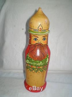 Vintage Russian Nesting Doll Matryoshka Bottle Holder