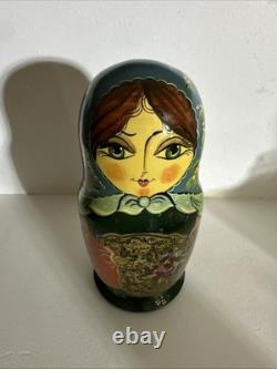 Vintage Russian Nesting Doll's Handmade Signed