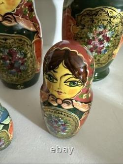 Vintage Russian Nesting Doll's Handmade Signed