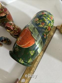 Vintage Russian Nesting Doll's Handmade Signed