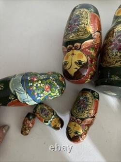 Vintage Russian Nesting Doll's Handmade Signed