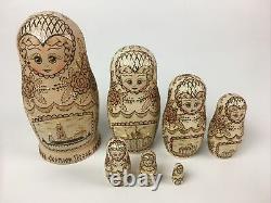 Vintage Russian Nesting Dolls Matryoshka 5 pieces