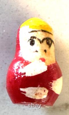 Vintage Russian Nesting Dolls. Wooden, Hand Painted. Nesting