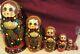 Vintage Russian Nesting Dolls Set Of Two Both Signed Ornate