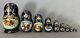 Vintage Signed Russian Nesting Dolls -10 Piece Set Beautiful Hand Painted Rare