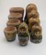 Vintage Sergiev Posad Matryoshka Doll, Ussr Hand Painted And Carved, Signed