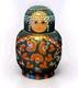 Vintage Set Of 12 Russian Matryoshka Nesting Dolls Hand Painted Raised Dots