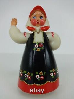 Vintage Soviet USSR Russian Dancing Matryoshka Doll Pendulum Motion Boxed Figure