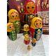 Vtg 1980 Matryoshka Dolls Vyatka 7 Items Made At The Vyatka Factory, Kirov