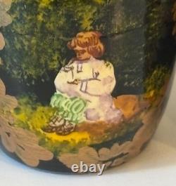 Vtg Carved Russian Nesting Dolls SERGIEV POSAFD Matryoshka FOLKTALE Moscow 1997