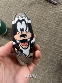 Vtg Disney Cruise Line Russian Nesting Dolls Set Mickey Minnie Goofy Donald Ship