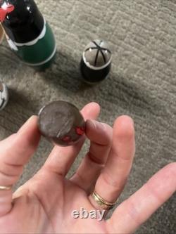 Vtg Disney Cruise Line Russian Nesting Dolls Set Mickey Minnie Goofy Donald Ship