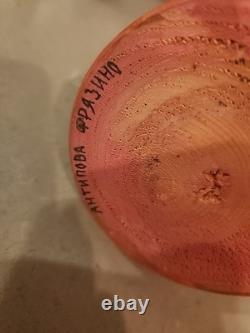 Vtg Matryoshka RARE Disney Uncle Scrooge McDuck Fam Nesting Dolls Russian SIGNED