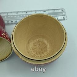 Vtg Russian Matryoshka 9 Nesting Dolls Hand Painted Fairy Tales Scenes & Flowers