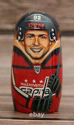 Washington Capitals Hockey Sport Doll 7.08 Hand Painted Russian Nesting Doll