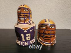 Washington Huskies Russian Dolls Hand Painted