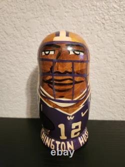 Washington Huskies Russian Dolls Hand Painted