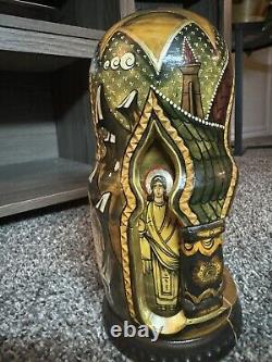 Wooden Matryoshka Our Lady Umilenie