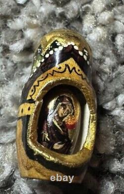 Wooden Matryoshka Our Lady Umilenie