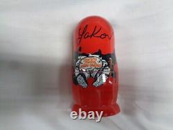 Yakov Smirnoff Signed Russian Nesting Dolls RARE With COA